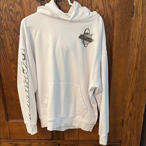 White Graphic Hoodie